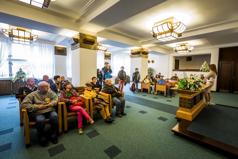 Prohlídka reprezentačních místností začínala v radniční obřadní síni.