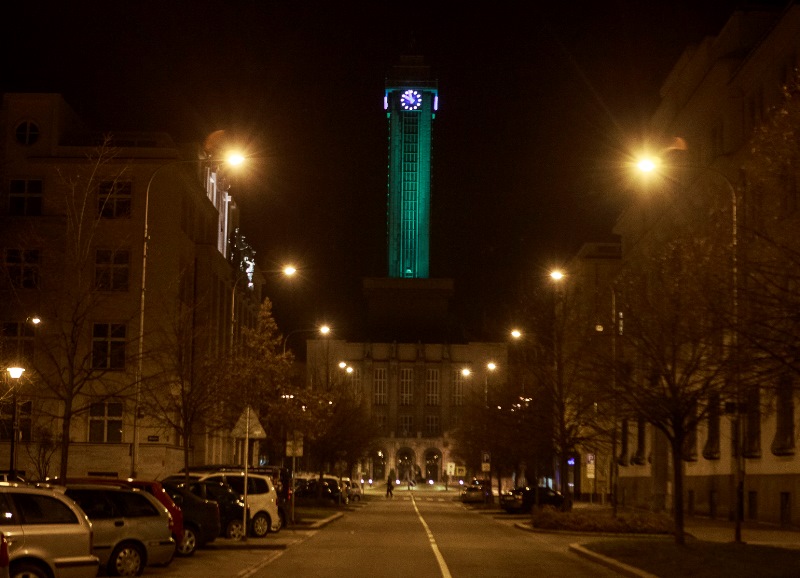 Na den svatého Patrika zazelenala radniční věž i v minulých letech. Foto: archiv MMO