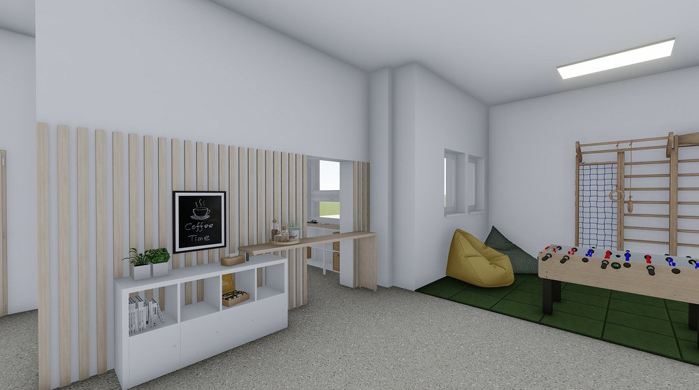 Chybět nebudou ani relaxační, herní a sportovní prvky Chybět nebudou ani relaxační, herní a sportovní prvky