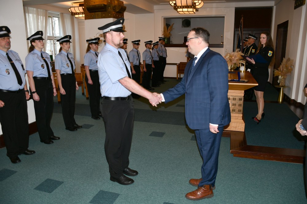 Slavnostnímu slibu byl přítomen ostravský primátor Jan Dohnal