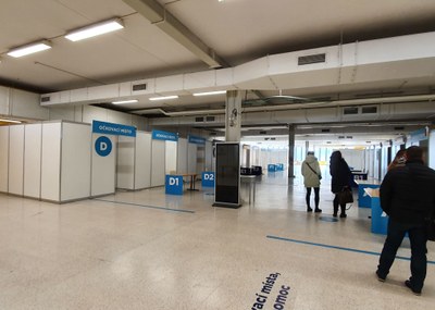 Pohled do očkovacího centra. Foto: FNO Poruba