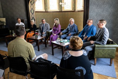 Z tiskové konference Budoucnost ostravského mrakodrapu. Foto: Jiří Zerzoň