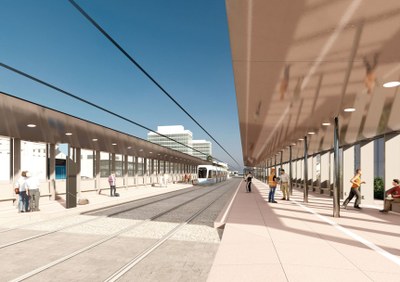 Budoucí podoba náměstí Republiky. Vizualizace: AFRY CZ