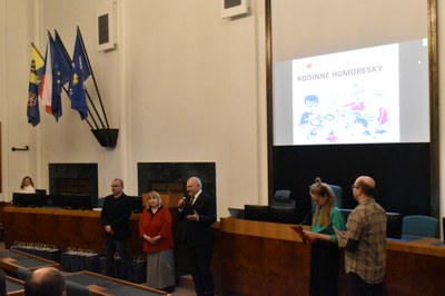 Vyhlašování vítězů soutěže Rodinné humoresky. Foto: MMO