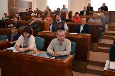 Zástupci sportovních organizací města Ostravy při setkání v radnici.  Foto: L. Vidlička