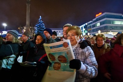 Česko zpívalo koledy také v Ostravě Foto: J. Zerzoň