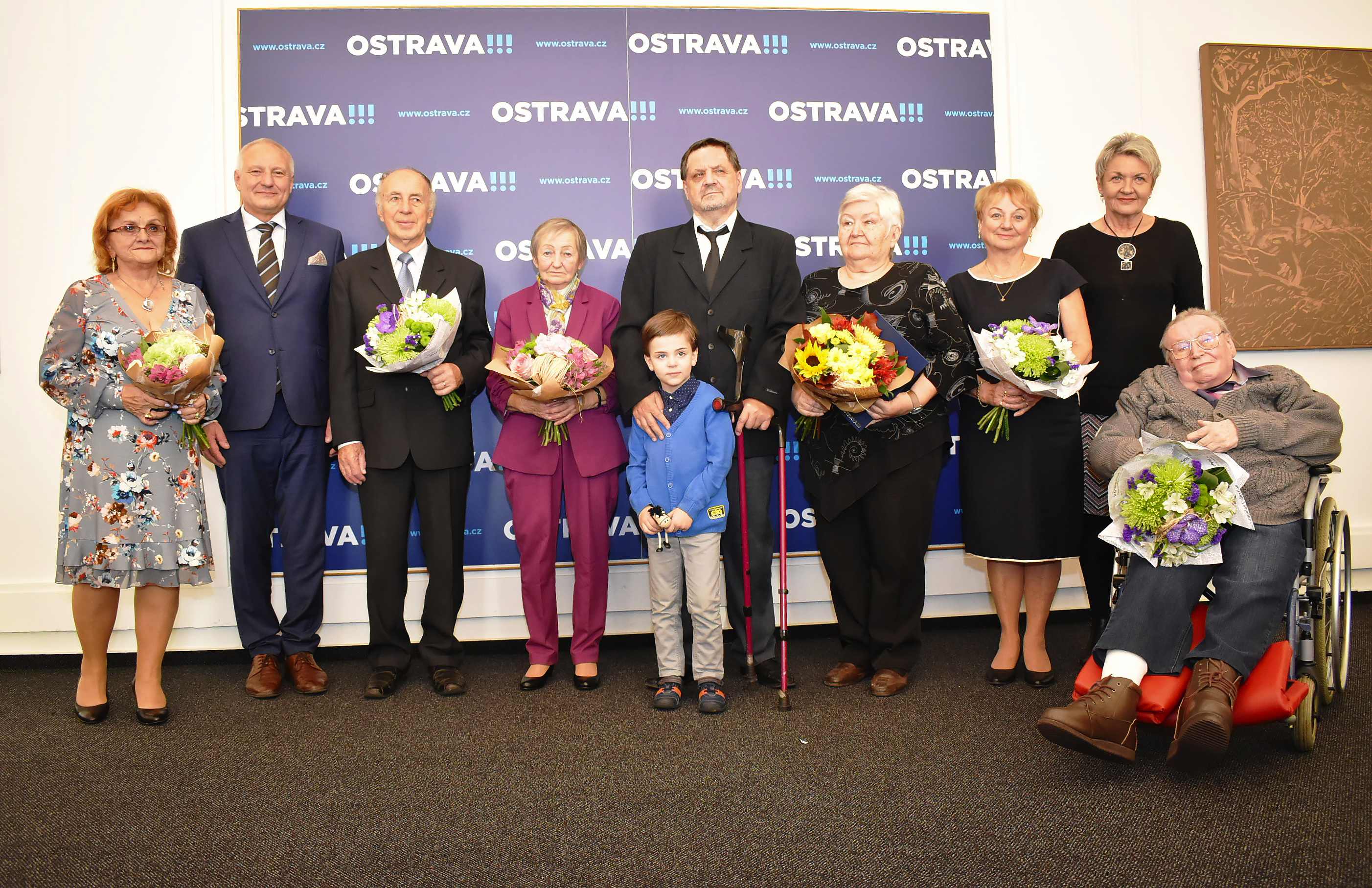 Skupinový snímek všech nominovaných na titul Senior roku 2019.