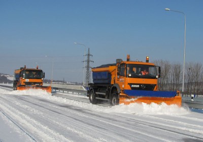 Technika Ostravských komunikací v akci.  Ilustrační foto