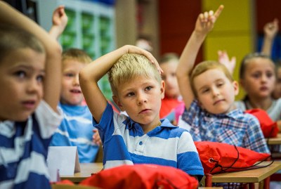 Ze zahájení nového školního roku v ZŠ Matiční 5 v Moravské Ostravě. Foto: J. Zerzoň