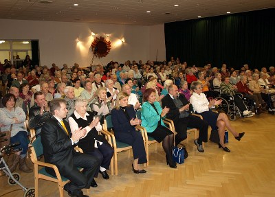 Pohled do sálu při oslavách ve Slunečnici. Snímky DSO.