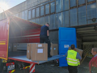 Pomoc dorazila také z partnerských Katovic a Drážďan. Foto: MMO