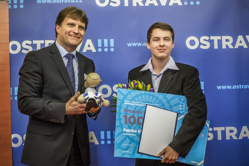 Mistr Evropy kadetů stolní tenista P. Klos