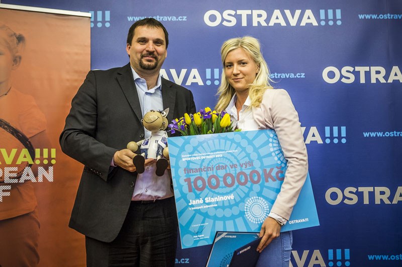 Sportovkyně roku J. Slaninová s M. Štěpánkem