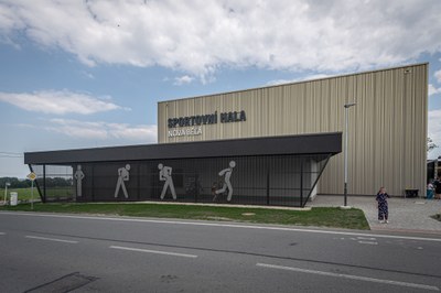 Nová sportovní hala v Nové Bělé. Foto: Lukáš Kaboň