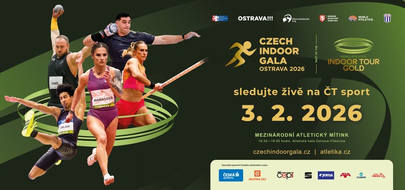 Grafický plakát k nastávajícímu ročníku Czech Indoor Gala