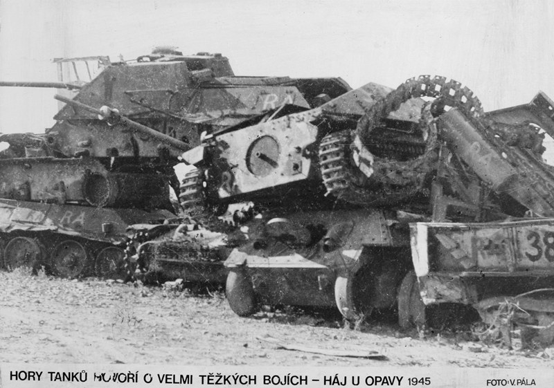 Po bojích v Háji ve Slezsku.