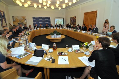 Ze zasedání komory českých statutárních měst. Foto: J. Urban