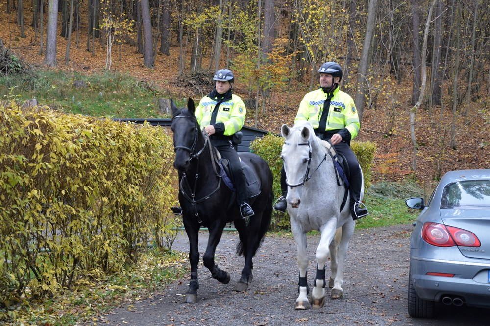 Při kontrole chatových osad a zahrádkářských kolonií se osvědčují také jízdní hlídky strážníků. Foto: MPO