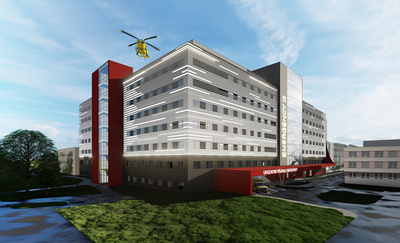 Vizualizace budoucí podobny Městské nemocnice Ostrava. Autor: Grant Thornton/Seibert+Talaš