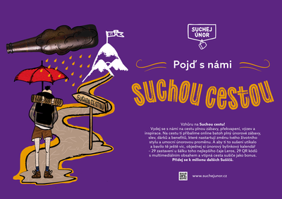 Grafika kampaně k akci Suchej únor. 