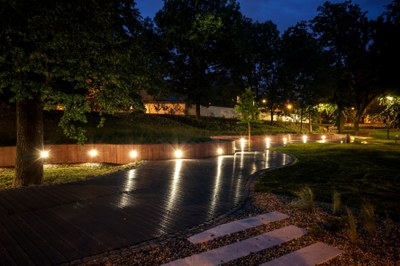 Zrevitalizovaný park u Zámku Zábřeh. Foto: Adolf Horsinka