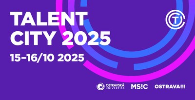 Grafická pozvánka ke konferenci Talent City 2025