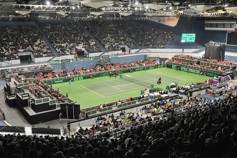 ČEZ Aréna při utkání ČR-Itálie