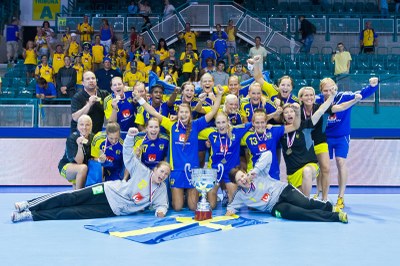 Švédky, mistryně světa v házené do 20 let  FOTO: J. Zerzoň