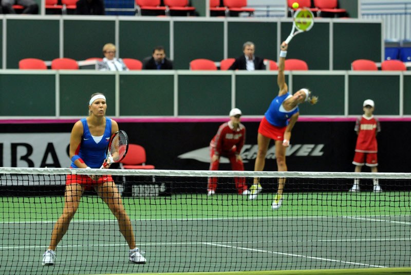 Český pár L. Hradecká, A. Hlaváčková