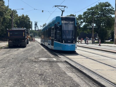 Tramvajová trať ve Vítkovické ulici. Foto: DPO