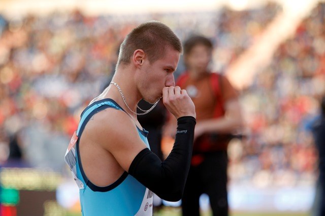 Pavel Maslák před startem.