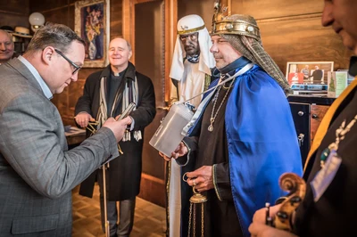 Návštěva Tří králů v pracovně primátora Jana Dohnala. Foto: Zdeněk Poruba