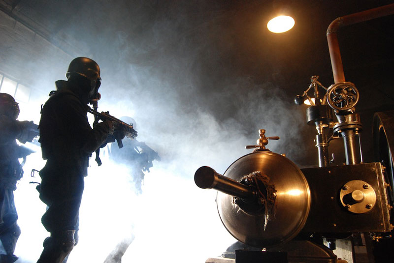 Zařízení těžní věže je unikátem samo o sobě