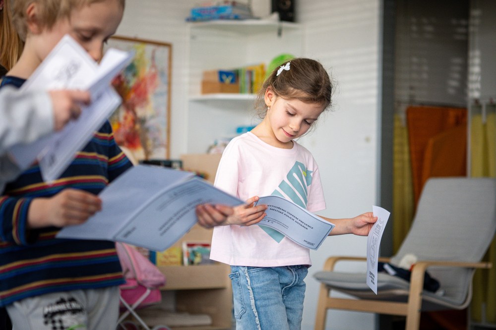 Materiály od strážníků děti zaujaly