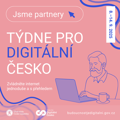 Grafický plakát k akci Týden pro digitální Česko v Ostravě