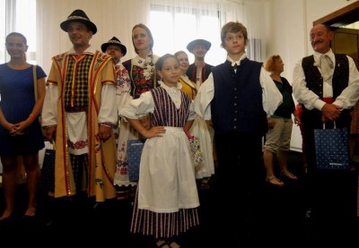 Zástupci souborů při slavnostním přijetí na ostravské radnici. Foto: Jiří Urban