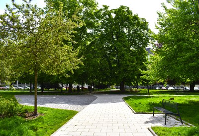 Pietní místo vznikne v parku Čs. letců. Foto: Hana Oborilová.