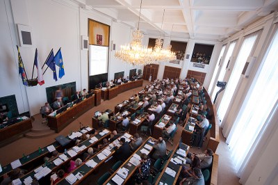 Sál při jednání Zastupitelstva města Ostravy. Foto: archiv MMO