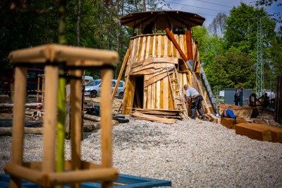 V Bělském lese už vzniká Nová obryně. Foto: Lukáš Kaboň