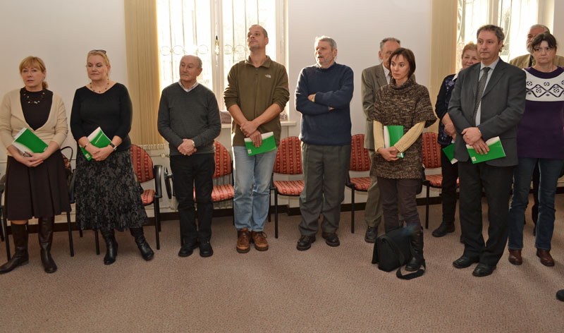 Část početných hostů křtu kalendária 2011