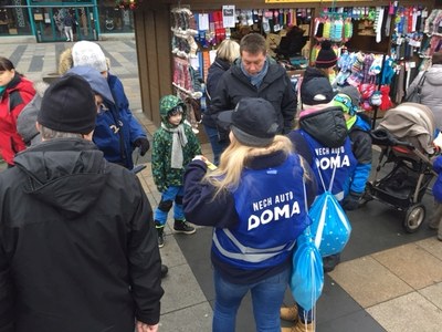 Z prosincové akce Nech auto doma. Foto COOL.