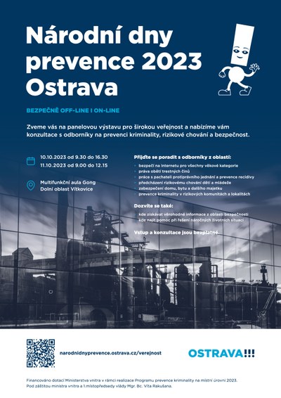 Pozvánka k Národním dnům prevence 2023 v Ostravě