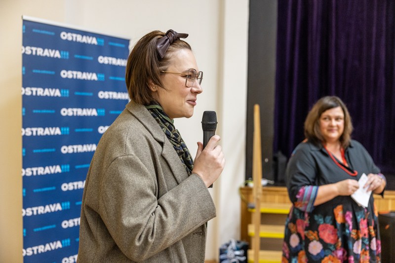 Náměstkyně primátora Andrea Hoffmannová na odborné konferenci k desegregaci. Foto: Jiří Zerzoň