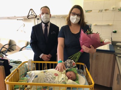 Matyáš byl prvním Ostravanem, narozeným v letošním roce. Foto: FNO