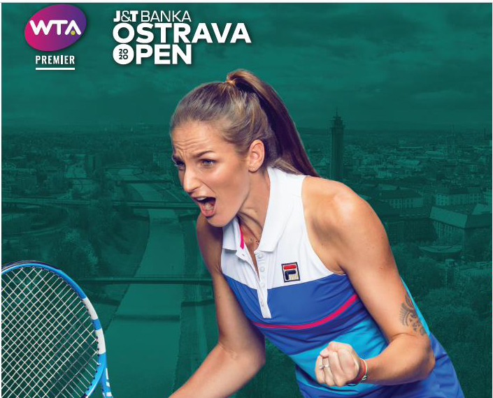 Karolína Plíšková je hlavní tváří ostravského turnaje.  Karolína Plíšková je hlavní tváří ostravského turnaje.