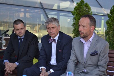 Tiskové konference se zúčastnili: zleva ředitel MSIC Pavel Csank, hejtman MSK Ivo Vondrák a primátor města Ostravy Tomáš Macura. Foto: H. Oborilová.