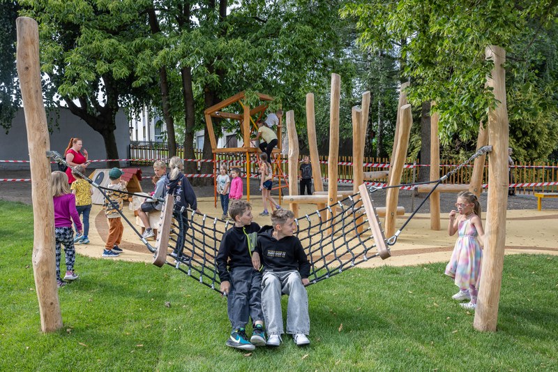 V Polance nad Odrou mají nové dětské hřiště i park