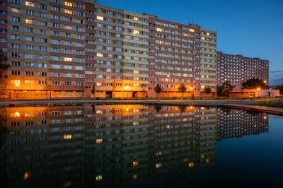 Park za poliklinikou v Hrabůvce - vítěz kategorie Stavby občanské vybavenosti - veřejná prostranství. Foto: Lukáš Kaboň