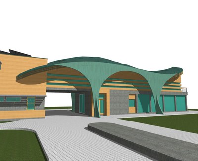 Na obrázku vizualizace nového vstupu do zoo Ostrava.