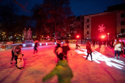 Vánoční kluziště!!! se setkalo s velkou odezvou. Foto: Lukáš Kaboň